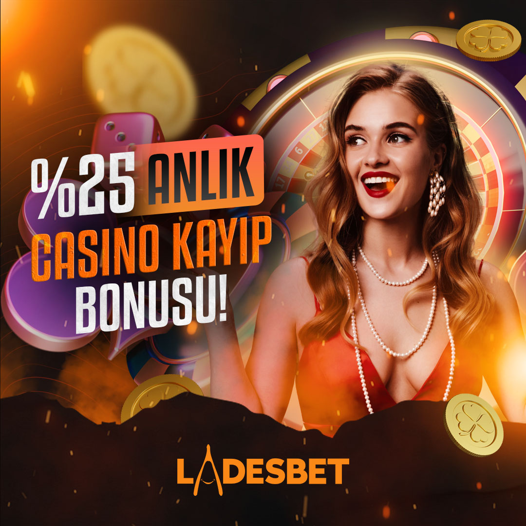 Ladesbet'ten Eşsiz Promosyon! %25 Anlık Casino Kayıp Bonusu! Risk almaktan korkma, Ladesbet'te kaybetmek yok! Giriş: cutt.ly/Fw45Kl5t