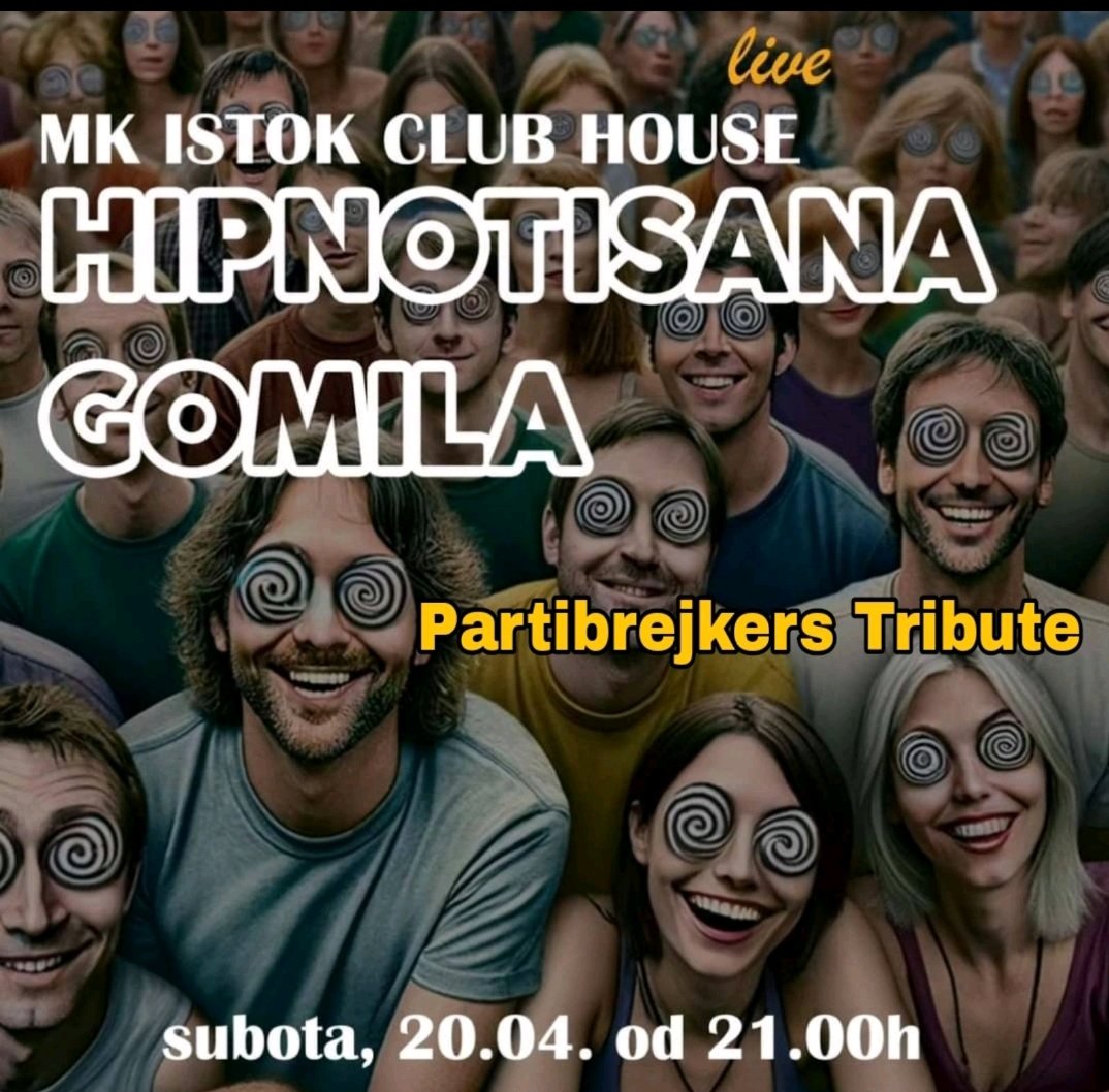 U Banja Luci odnedavno počeo je sa radom tribute bend Partibrejkersa... Hipnotisana Gomila - Partibrejkers tribute! Večeras sviraju kod bajkera u MK Istoku...🍺😎