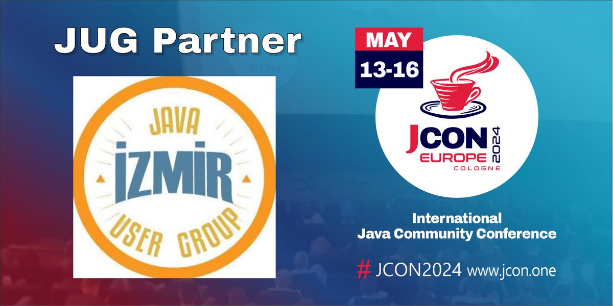 Great! @izmirJava is back as a partner of #JCON2024! For all #JUG members we offer 1,000 free #JavaUserGroup tickets, first come, first serve! #JCON #Java @fcabestre Get your free JUG ticket: bit.ly/jcon24-eu-jug-… Become a partner: jcon.koeln/#partner