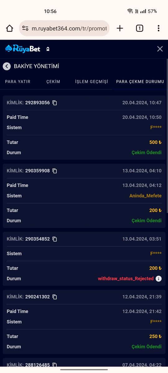 #rüyabet Çekim hızı ve kalitesine teşekkürler 🙏 vandal16
