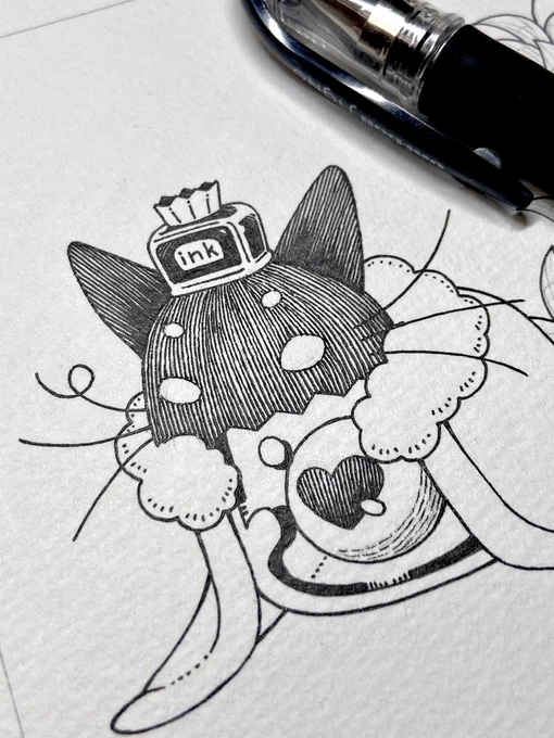 ✒︎今日はブルーム描いてます
#タマゴノマモノ 