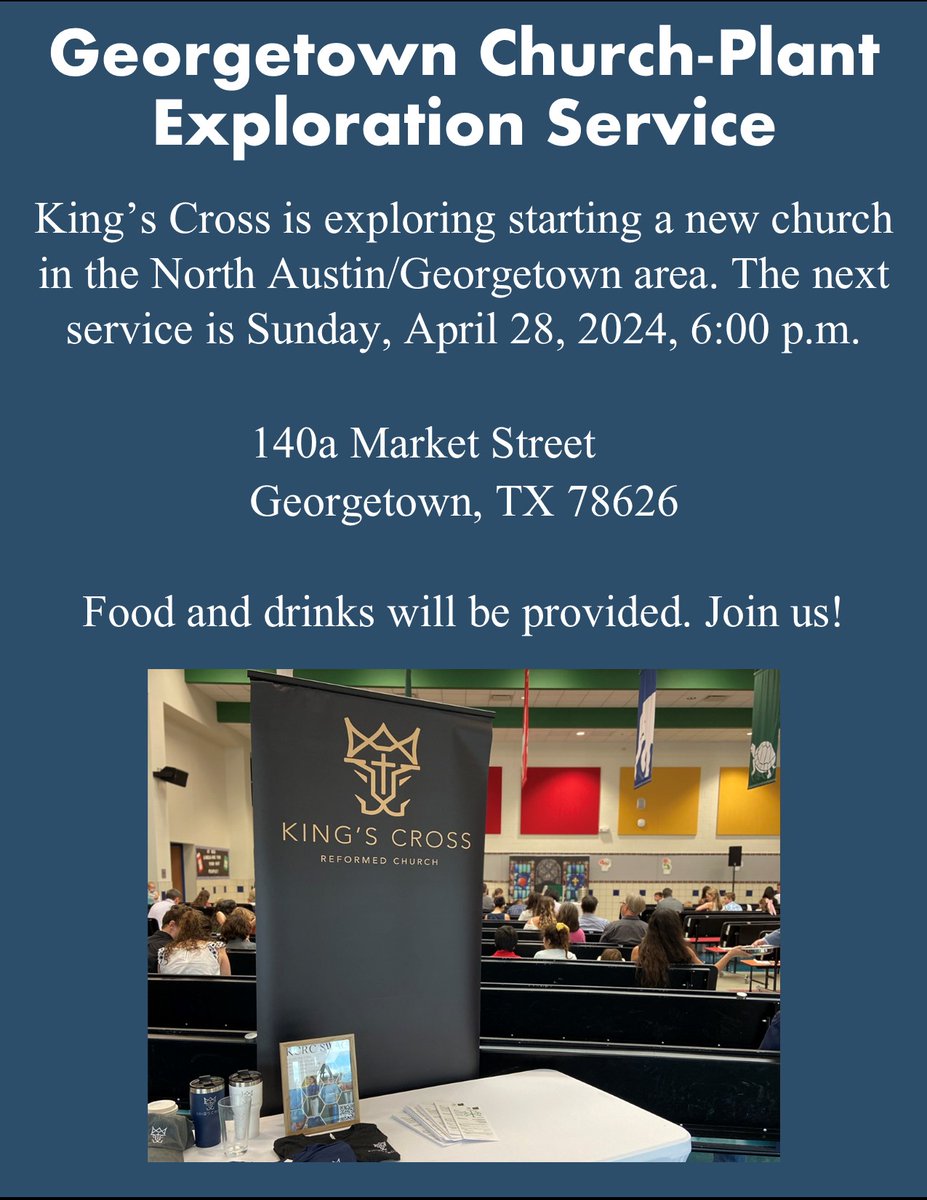 Join us next Sunday in Georgetown!