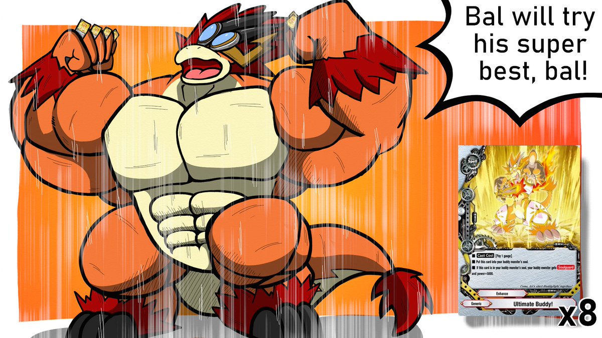 Bal Muscle growth Sequence 2/5 He overuses the buff cards to over maximize his power. See all the sequence at my PATRE0N as paid content.