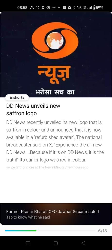 bhaswarview's tweet photo. Seriously? After corporatisation, saffronisation of the media in full bloom!! https://t.co/5wlVTEkI1X