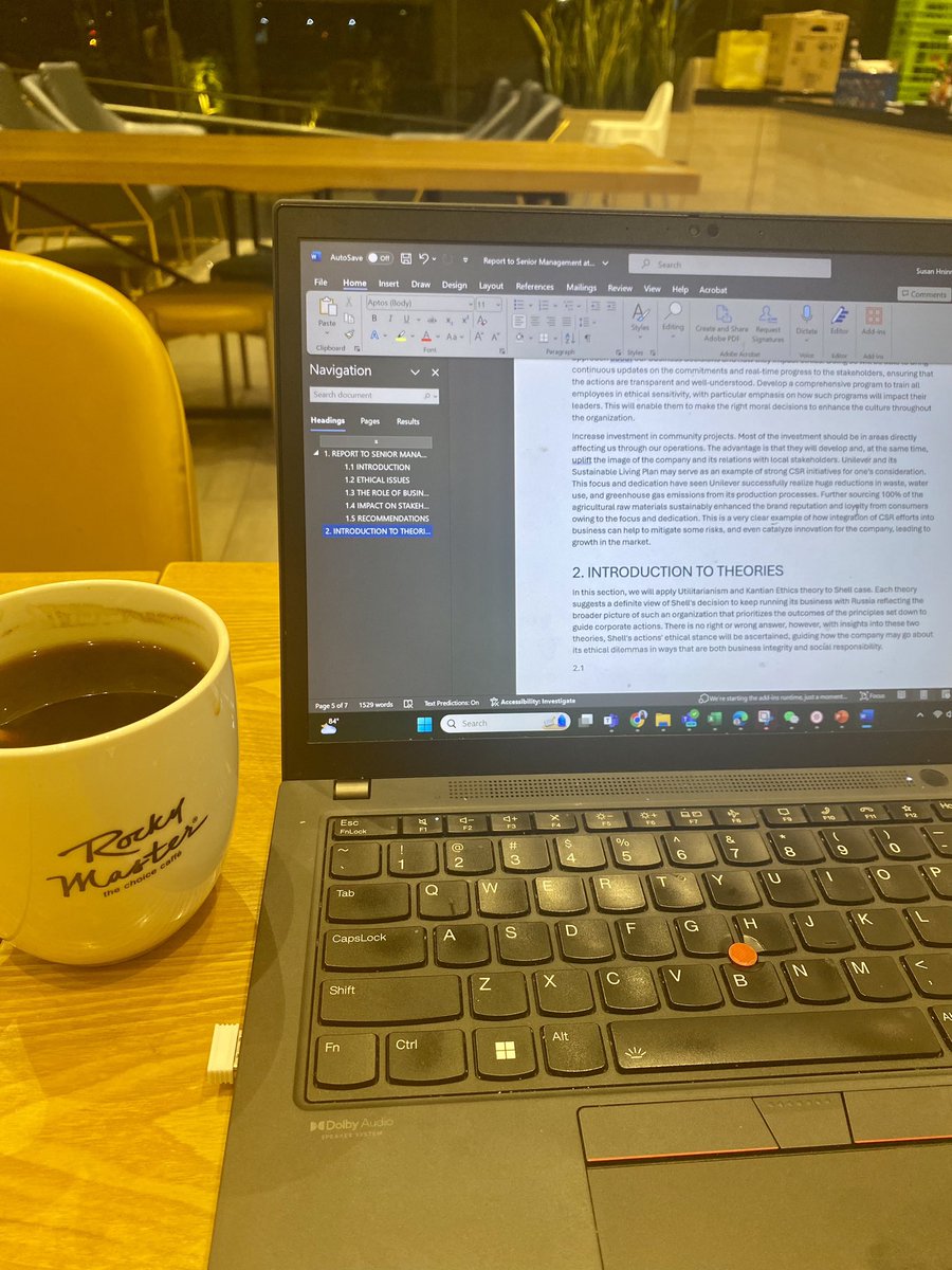 Spent the whole evening yesterday to finish some reports 📚

Although I'm not an espresso fan but thought I would give it a try! 

How do you power up your day with coffee? Does it give you that buzz or is it just a comfort to sip on? 

P.s. I am always at Rocky Master that they