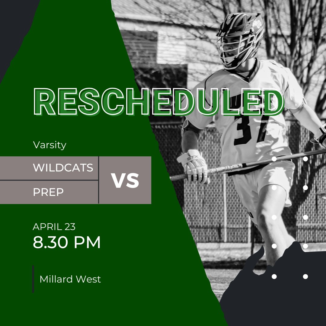 MillardWestLax's tweet image. Join us for the new day and time when we take on Creighton Prep! This Tuesday, April 23. #WildcatPower
