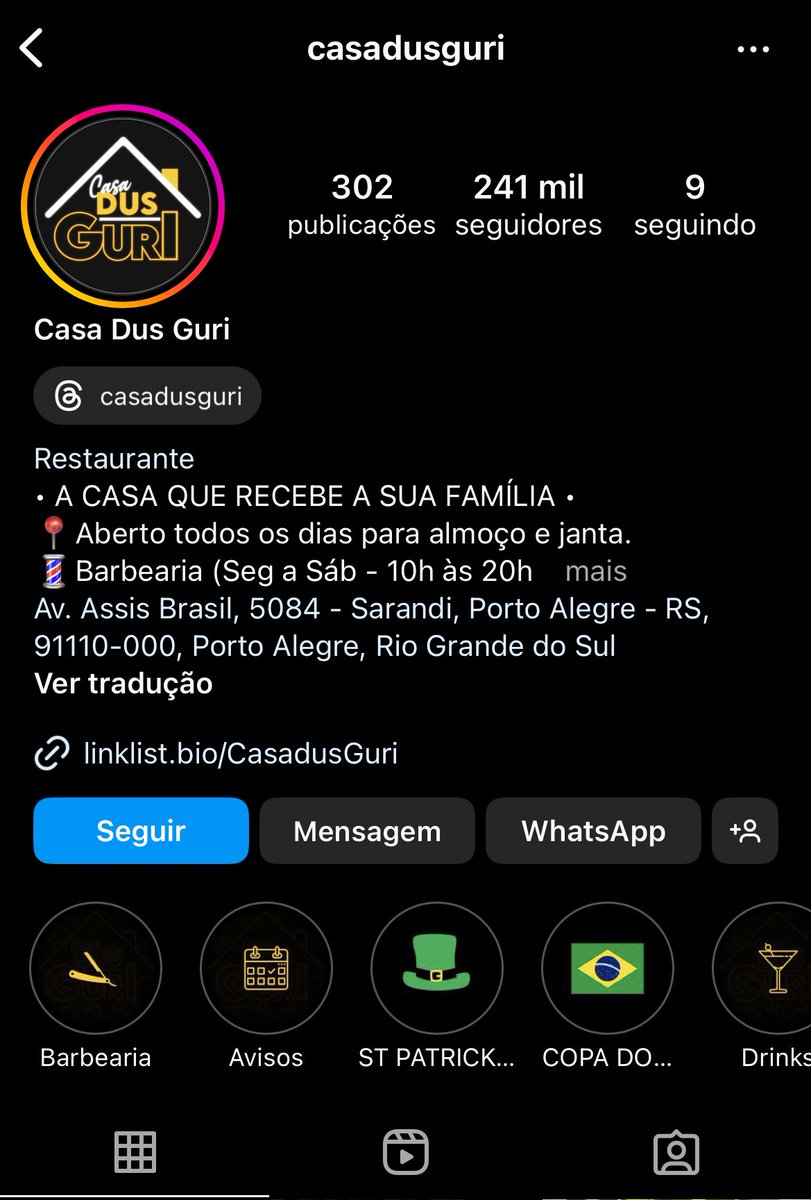 DaviBritoOFC's tweet photo. Pra efeito de curiosidade…

Ele tem um restaurante/barbearia 

Aqui o link do Google onde vocês podem dar avaliações: 

Casa dus Guri - Sport Bar https://t.co/1vR78bbXDq https://t.co/oFDES63zvz