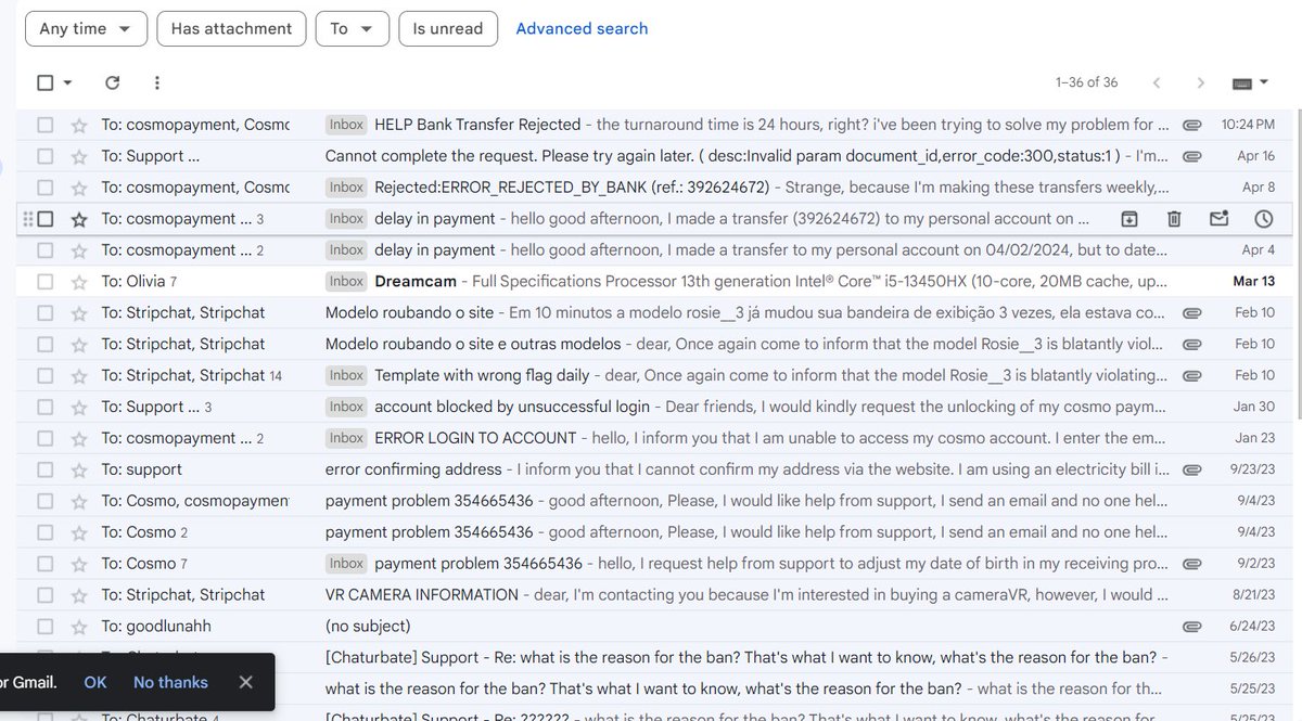 Good_Lunah's tweet photo. 20 days ago trying to make a transfer to my local account and nothing, support always gives vague answers and nothing resolves it.
I don't know what I'm going to do anymore, are you really going to want to keep my money? I've already sent more than a thousand email @CosmoPayment https://t.co/UApiE3uRFA
