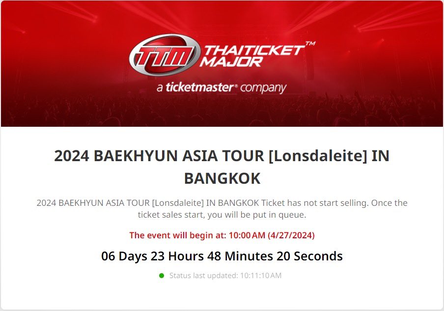สภาพ #2024BAEKHYUNASIATOURinBKK