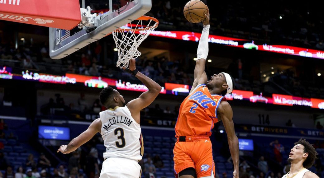 Thunder vs Pelicans Game 1 8:30PM TNT