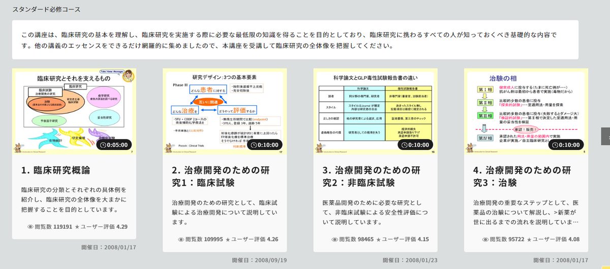 ICRweb's tweet photo. #ICRweb 臨床研究の基礎知識講座

まずはこの10講義からです👇
#臨床試験 #生物統計 #観察研究 #倫理指針 https://t.co/4gRJ1rjXyr
