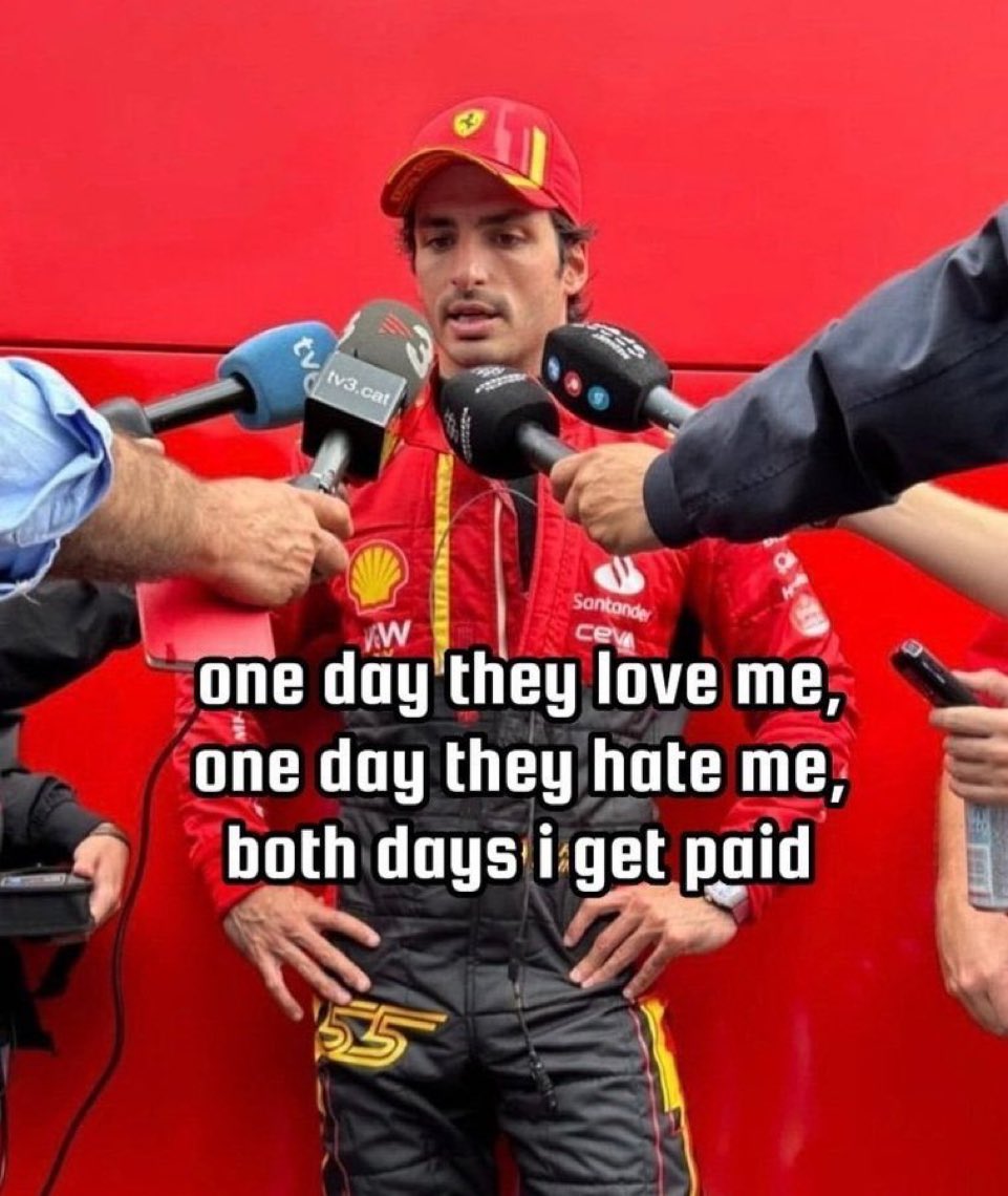 mad at carlos sainz for battling others !!!
whats new