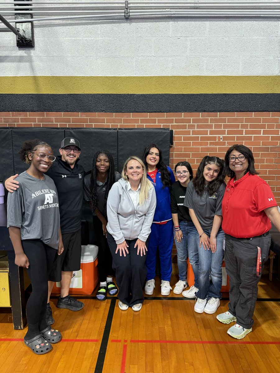 We had a good first day covering the Regional Gymnastics Meet!! Lacey from San Angelo Central joined Ryan and I along with student trainers took care of the gymnasts in our Region!!