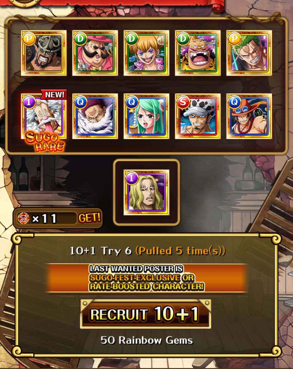 AfRyzzy's tweet photo. Lilith and vegapunk in 5 multis 😊
#optc #Trecru #トレクル https://t.co/NEZaW3BJn0