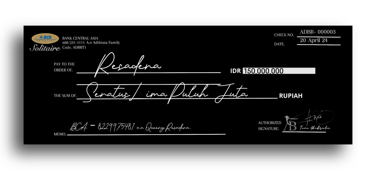 ㅤ ㅤ
✉ㅤ
Pengirim:
ADIBRATA FAMILY
( <a href="/ADlBRATA/">ADIBRATA HEREDITY</a>  )
Jakarta Utara

Penerima:
BCA — 8229975481
 a.n Queeny Resadena. 
(<a href="/eroticord/">Resa</a> + <a href="/ResaStrains/">✦ 𝙍𝙚𝙨𝙖𝙙𝙚𝙣𝙖</a>)
📧 Queen.Resa@gmail.com

✉️ Fresh Money Sponsorship

ㅤㅤ