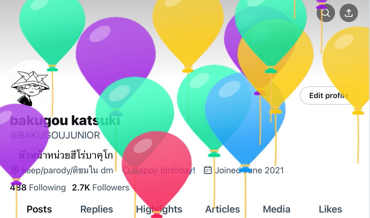 BAKUGOUJUNIOR's tweet photo. 🎈 💥 🎂 https://t.co/nXjrCinbyC