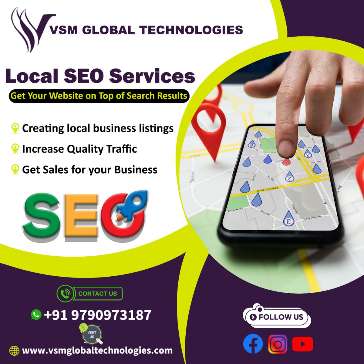 🪩📢Boost Your Local Presence👍📢

Optimize your business for local search success with our expert strategies and services. Stay ahead of the competition and dominate your local market. 

#LocalSEO #LocalSearch #SEOStrategy #BusinessVisibility #LocalMarketing #GrowYourBusiness