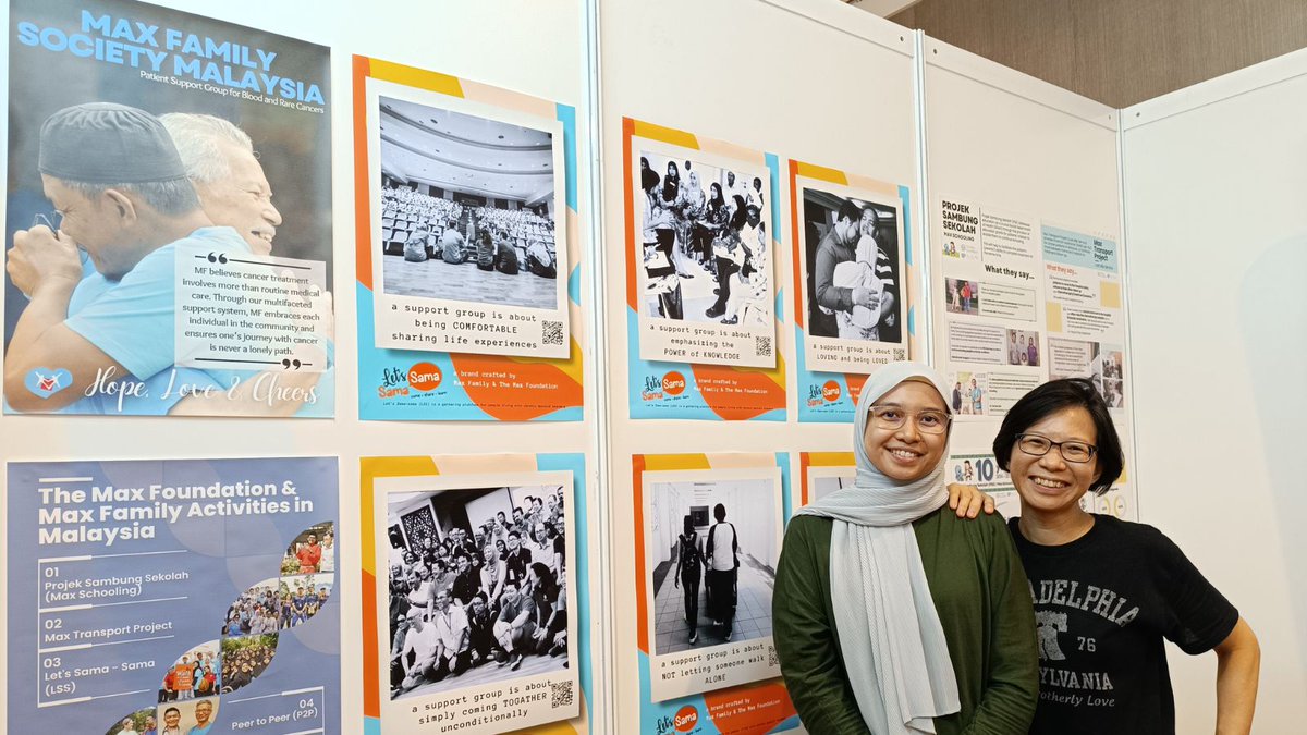 We focused our booth at the 21st @HaemMalaysia Annual Scientific Meeting on people's holistic needs: patient support groups, transportation for clinic follow-ups, and Max Schooling for children of patients.

msh2024.com

#msh2024 #CancerInnovation #TheMaxFoundation