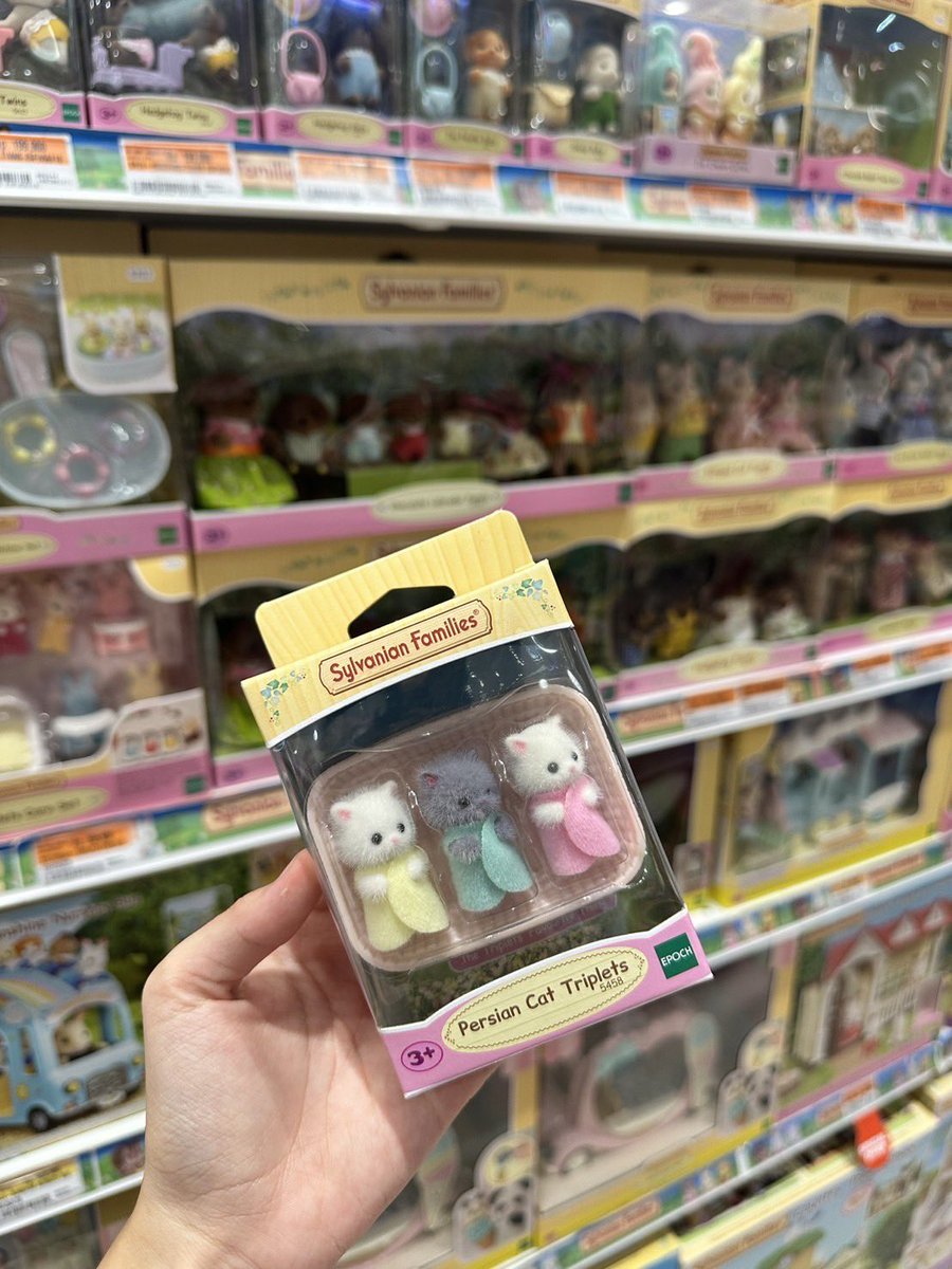 —🎀⋆𖦹.˚ sylvanian families persian cat triplets dolls

🧤 persian cat triplets ready ina, ready to ship
🛋️ 199.000 for sylvanian triplets 
🧿 good condi with box (masih lengkap)

t. wts sylvanian families persian cat triplets dolls lfb