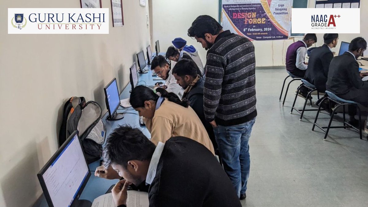 gurukashiuniv's tweet image. Exciting News 🎨 Today, the Faculty of Commerce and Management is hosting a thrilling logo-making competition with our talented students! 🖌️✨ #logomaking
#studentcompetition
#creativityatitsbest
#GKU
#GuruKashiUniversity