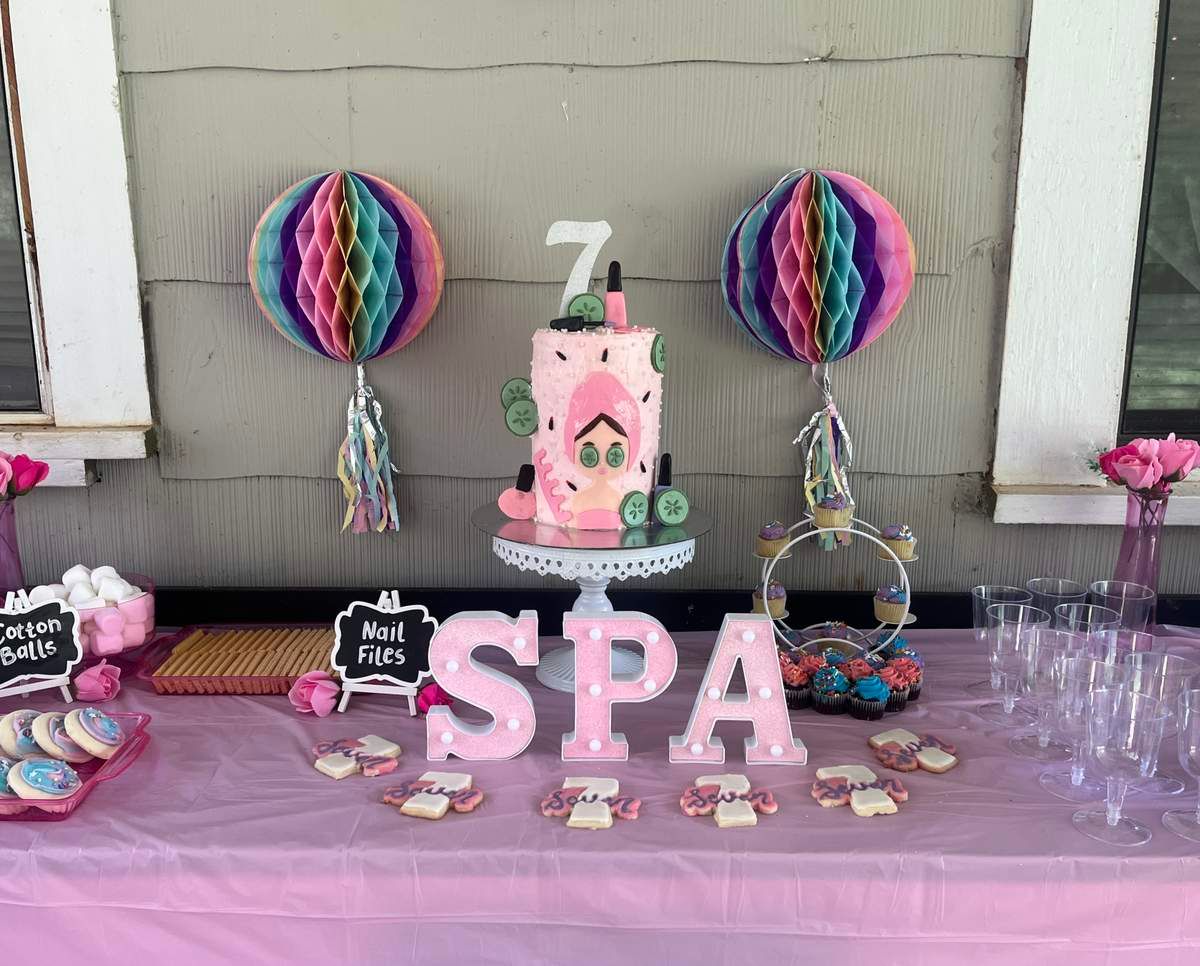 catchmyparty's tweet photo. Check out this fun spa-themed birthday party! The cake is fantastic! https://t.co/uMYfXNGxXU #catchmyparty #partyideas #spa #spaparty #girlbirthdayparty https://t.co/f7wJMkpdzG