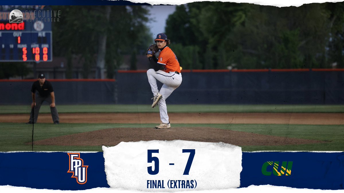 'Birds drop game two in extras.

Back at FPU Diamond for two more on Saturday.

#TeamFPU | #BackTheBirds