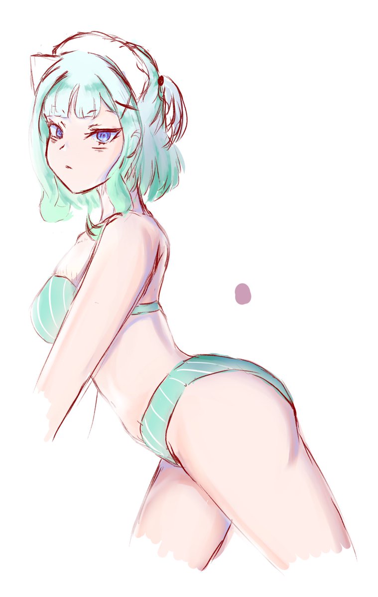 snerplues's tweet photo. Just a simple practice I did of maid mint. First time I actually draw a pose without a direct reference so proud of that. 

#Fantography https://t.co/vQdA1CsbTZ