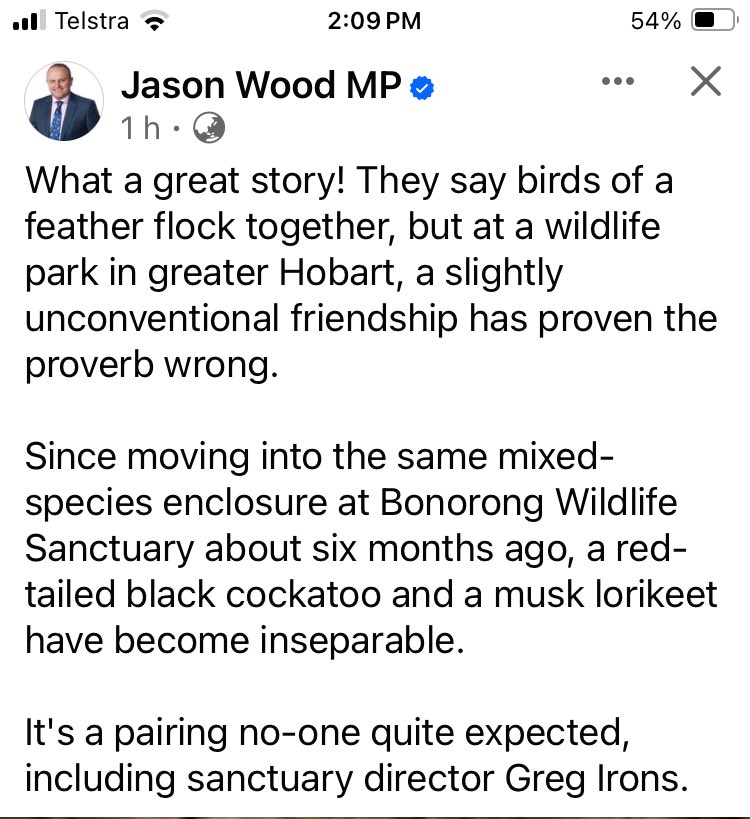 This is a post from an MP whose seat is in the urban fringe of Melbourne …seriously do some work