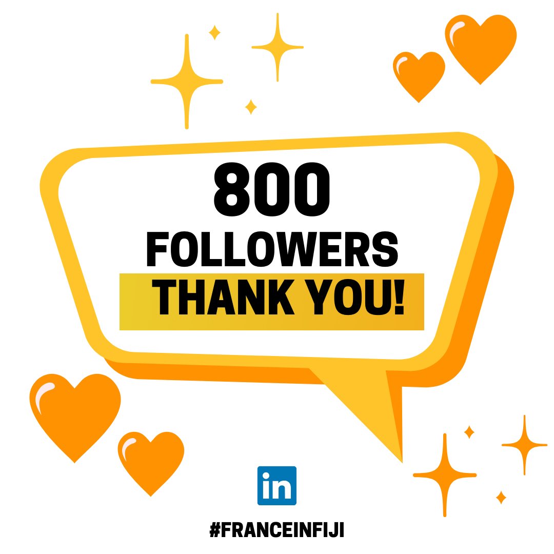 We reached 800 followers ✨ on our #French Embassy in #Fiji #LinkedIn group! Thanks to all! Join our vibrant community for dynamic interactions and open discussions. No admin approval needed: ✅ connect, post, and engage! #FranceInFiji 🇫🇯🤝🇫🇷 ▶️ linkedin.com/groups/14110268