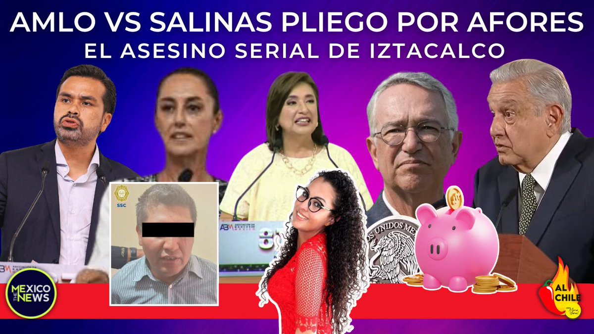 #EnVivo : #NoticiasConMemeYamel 🔴 El asesino serial de Iztacalco 🔴 Salinas Pliego vs AMLO por afores 🔴 AMLO se despide de banqueros youtube.com/live/KE1I4d01U…