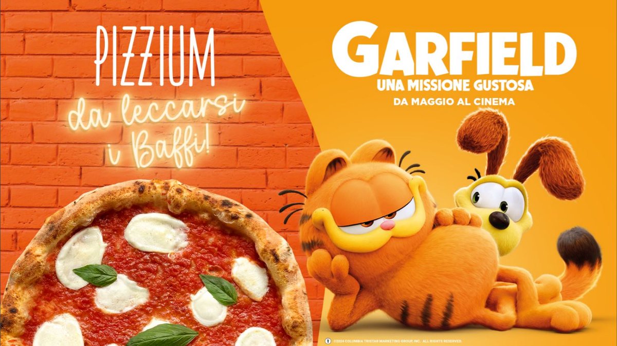 is.gd/yis0Cl #Pizzium partner del nuovo cartoon “#Garfield – Una missione gustosa” #GarfieldUnaMissioneGustosa #Partnership #PizzaCon