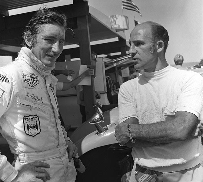 Swiss Race Ace Jo Siffert and Stirling Moss.

#F1 #FormulaOne #RetroGP