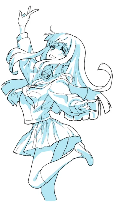準備運動で描いた半模写絵