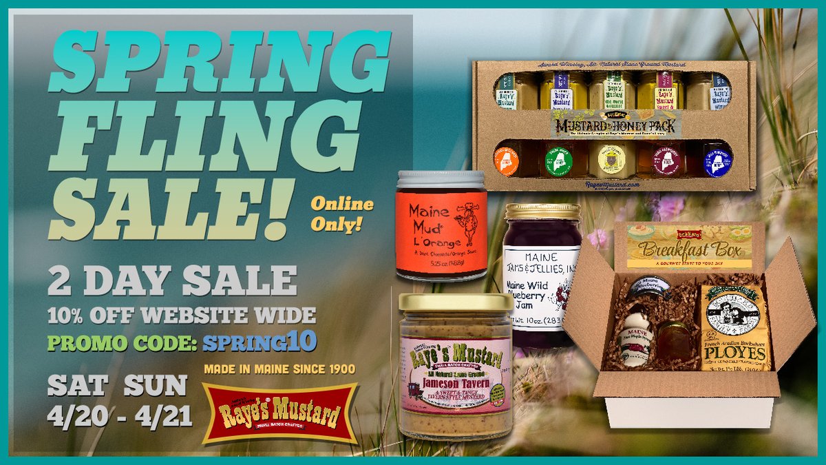 🌸🌻🌺Who wants Retail Therapy? TAKE 10% OFF Everything Online in our very first SPRING FLING SALE with checkout code SPRING10 at RayesMustard.com Great Gourmet Products at Club Prices! #SpringFling #SALE #WeekendSale #Discounts #Deals #SaleAlert