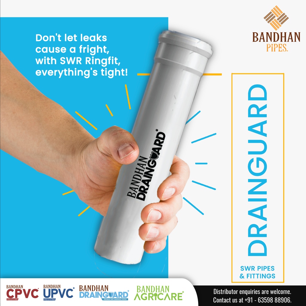 Easier fittings, longer life. Bandhan Drainguard's SWR Ringfit system – the ultimate solution for hassle-free drainage. . . #BandhanDrainguard #SWRRingfit #Innovation #Durability'