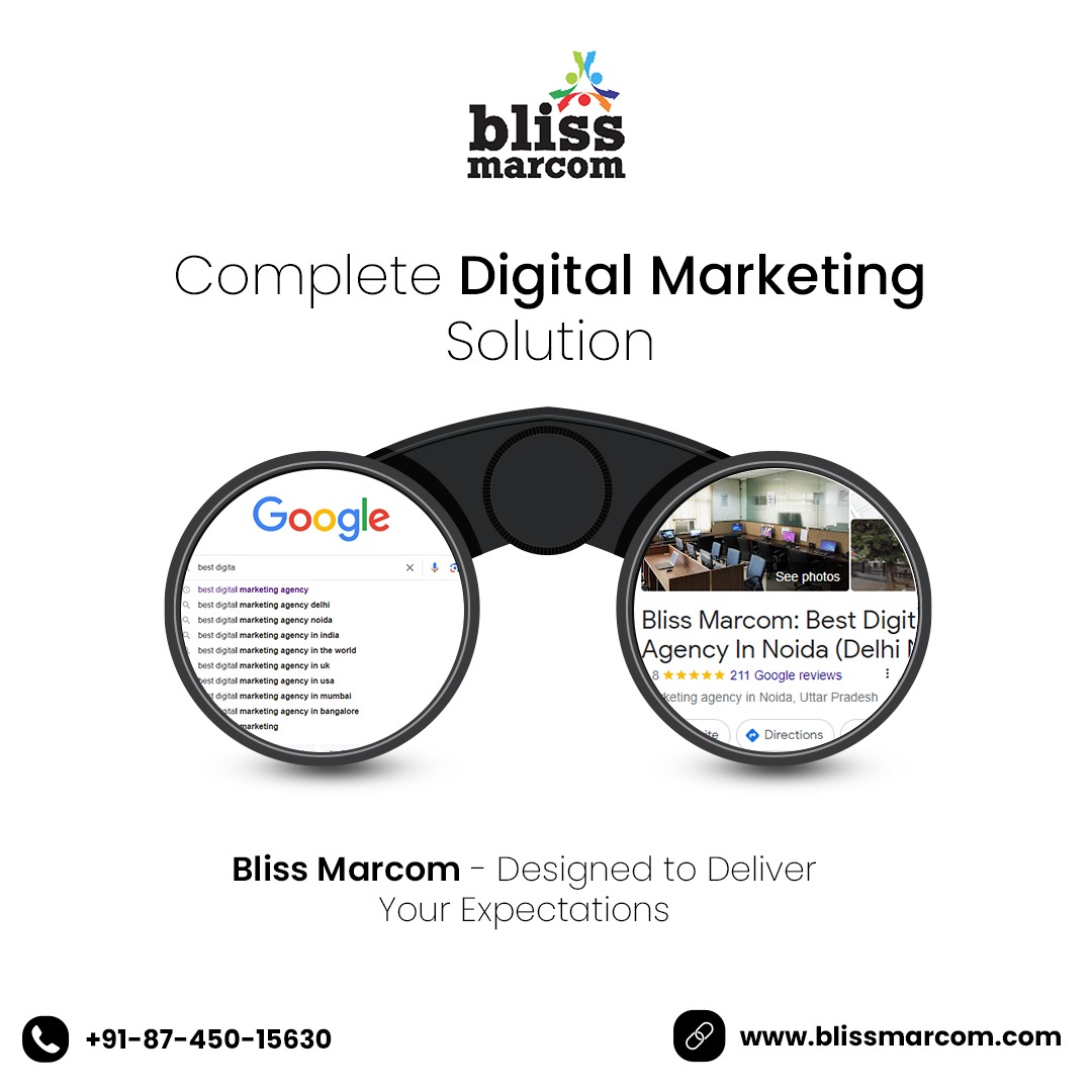 Bliss Marcom is the best digital marketing agency in Noida (Delhi NCR). We offer Best Digital marketing services Like #SEO #WebDesign & Development, #ContentMarketing, etc. Visit bit.ly/48w9Ek1 Call 8745015630 #BlissMarcom #DigitalMarketingSolution #DigitalMarketing