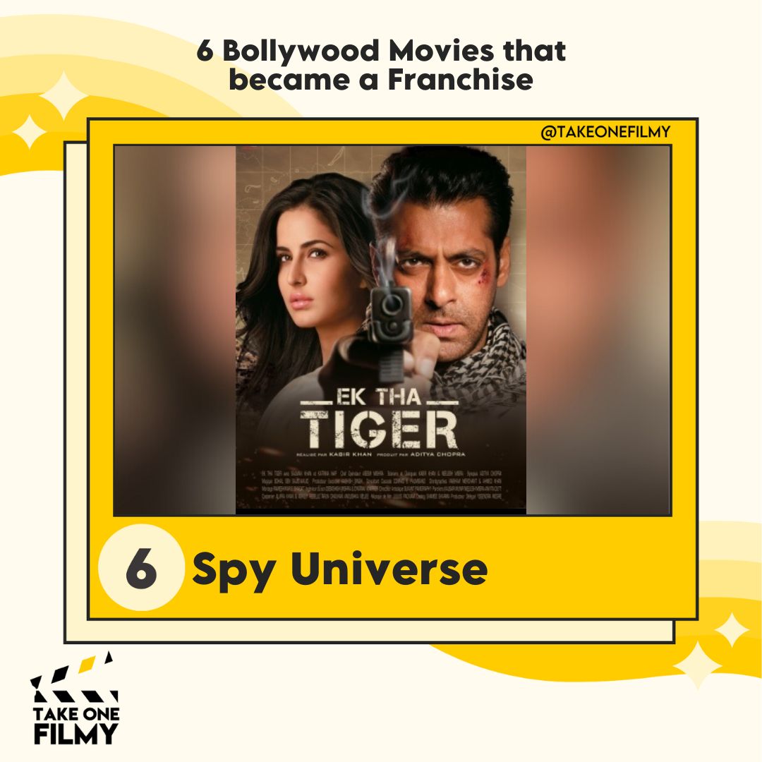 6. Spy Universe
The Spy Universe in Bollywood, kicked off by #SalmanKhan's #EkThaTiger and #TigerZindaHai, set the standard for espionage thrillers. #War elevated the action, while #Pathaan starring #ShahRukhKhan, is delivered more espionage excitement. 🎬