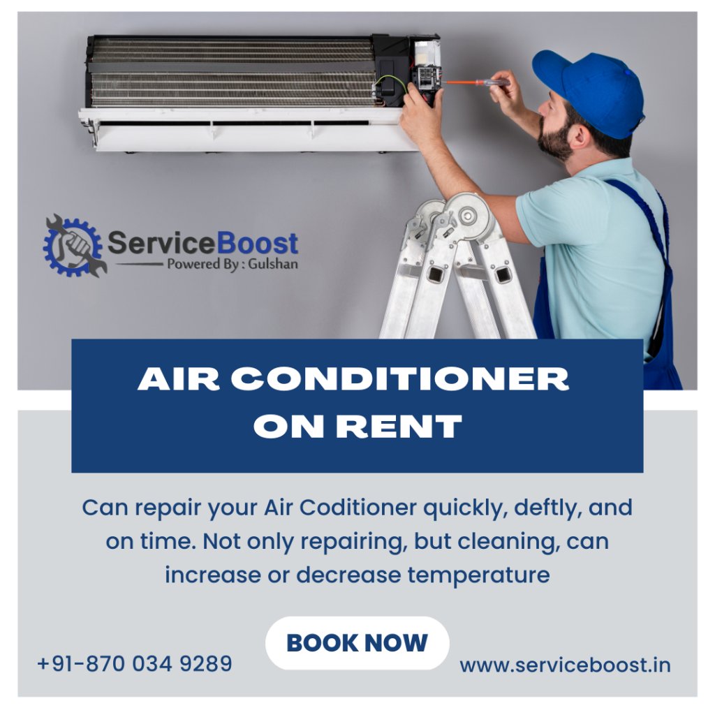 ServiceBoost1's tweet image. Need temporary cooling solutions? Service Boost offers AC on rent services to keep you cool during the scorching summer months. Stay comfortable without the commitment of purchasing a new unit. 
#AConRent #ServiceBoost #CoolingSolution #TemporaryAC #SummerCooling
