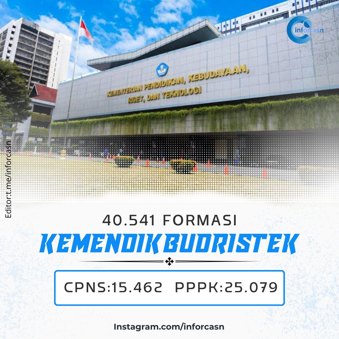 @Kemenag_RI @KemenkesRI @kemenhub151 @bawaslu_RI @KemensosRI @KemenPU 40.541 Formasi Kemendikbudristek