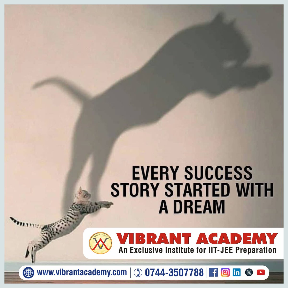 Every success story started with a dream✌✌👍

#vibrantacademy #kotacoaching #iitjee #jeemains2024 #JEEAdvanced #iitjeepreparation #iitjeemains