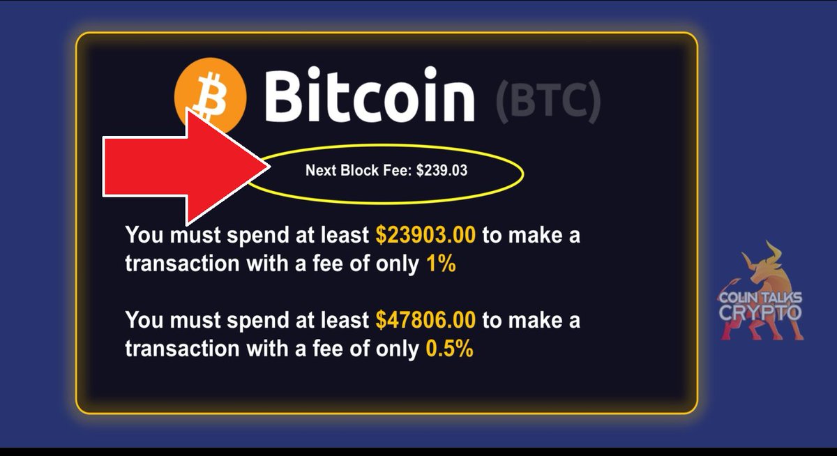 ❤💛💚💙

🚨 BREAKING: #Bitcoin transaction block is now $240.

As more degens use Bitcoin, my prophecy was that they'd see how slow it is, and venture out into Ethereum Land.

DeFi will spread everywhere.

And wallets will do cross-chain support more seamlessly in the future.