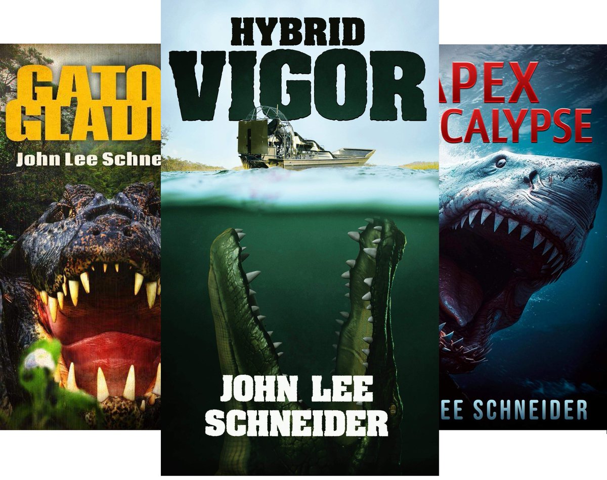 JohnLSchneider's tweet photo. https://t.co/y4ZPvDdGSh
#horror #kindle #hybridvigor #crocodile #shark #jaws #swamp #thriller #audiobook #johnleeschneider #severedpress #alligator #apocalypse #gatorglades #creatures #everglades #monsterverse https://t.co/Ng5kUuNqVB