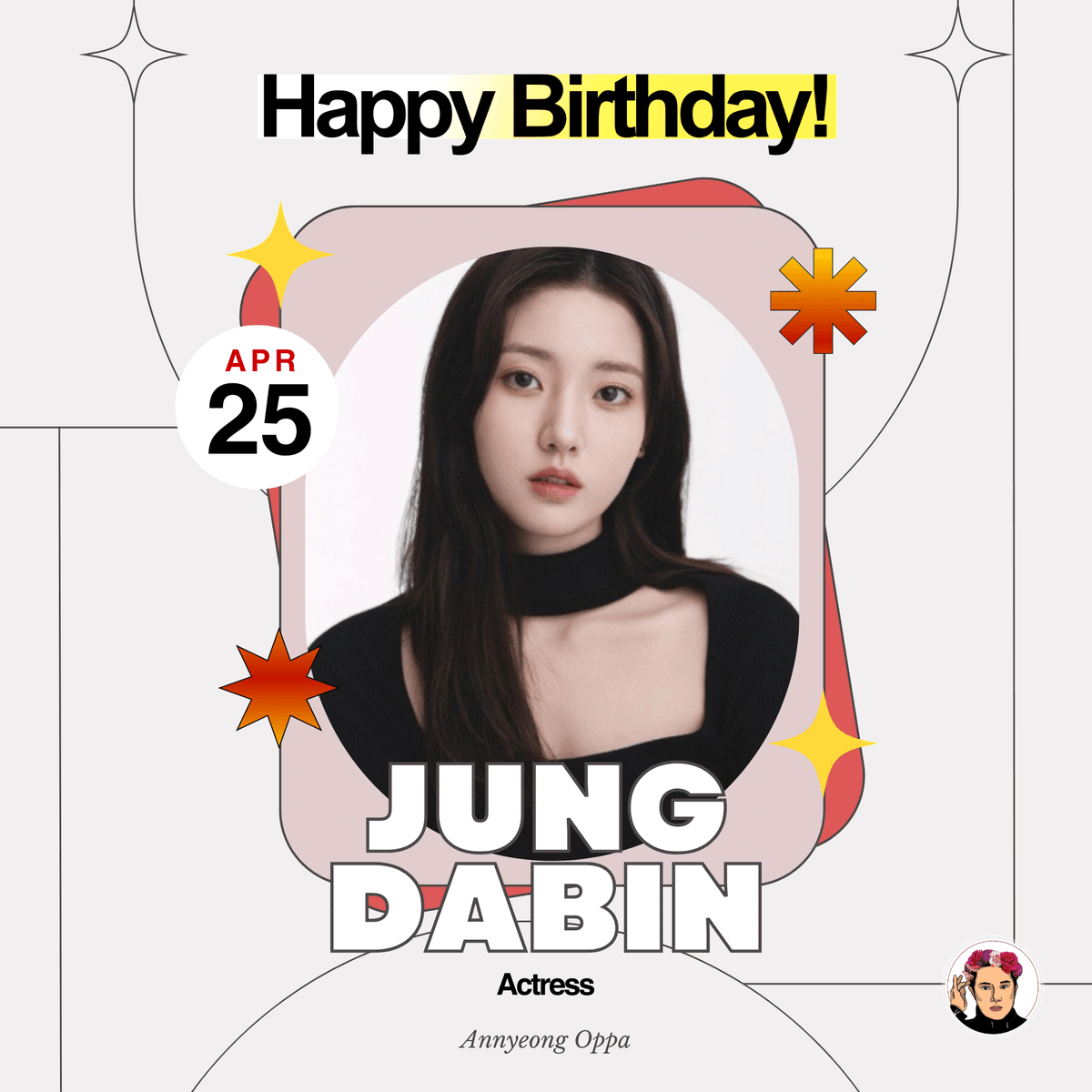 Today is Jung Dabin's special day! 🥳 Happiest birthday to the talented Jung Dabin! May your day be blessed and filled with happiness and joy! ❤️🎉 For more K-drama updates, visit: annyeongoppa.com #HappyJungDabinDay