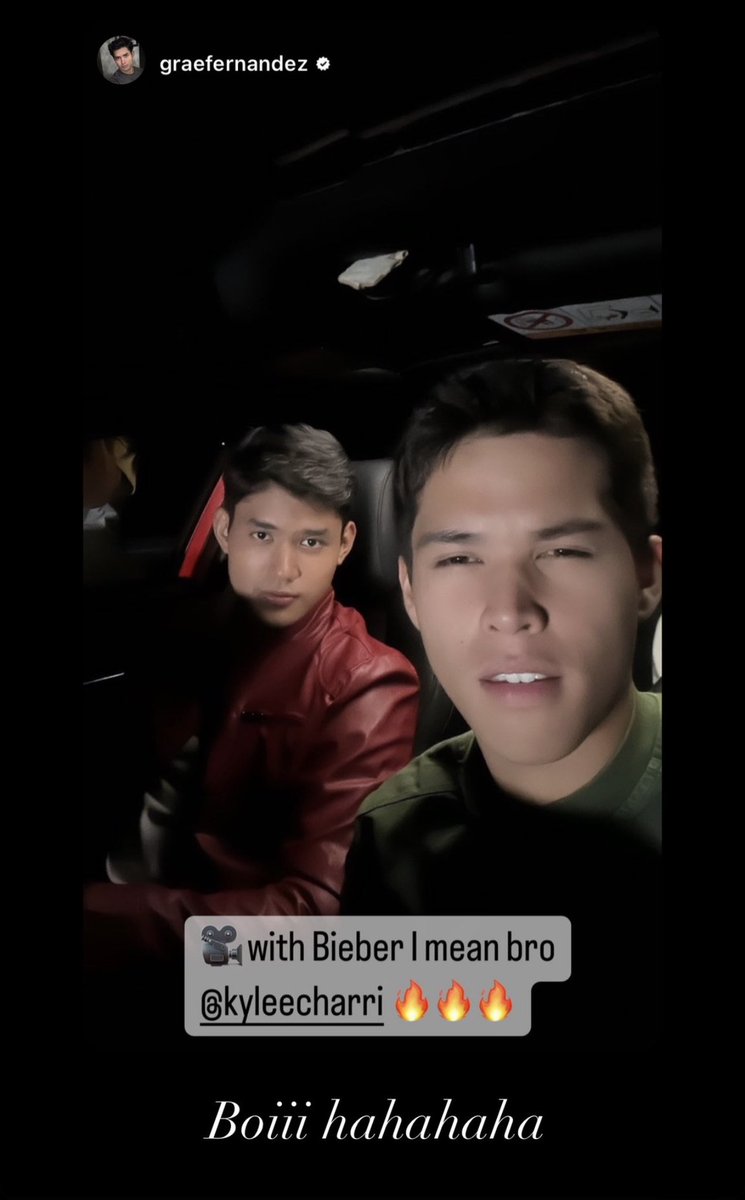 Grae with Bieber! 🥰

#Graefernandez #KyleEcharri