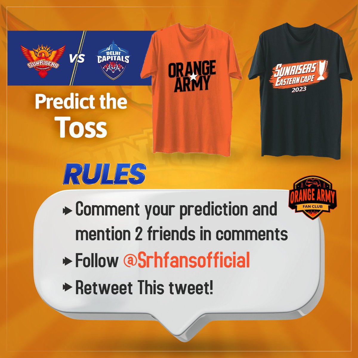 Contest Alert! Do Not forget to Follow the Rules #Orangearmy