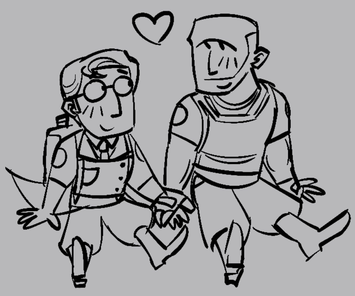 little lovers doodle
#heavymedic #tf2art