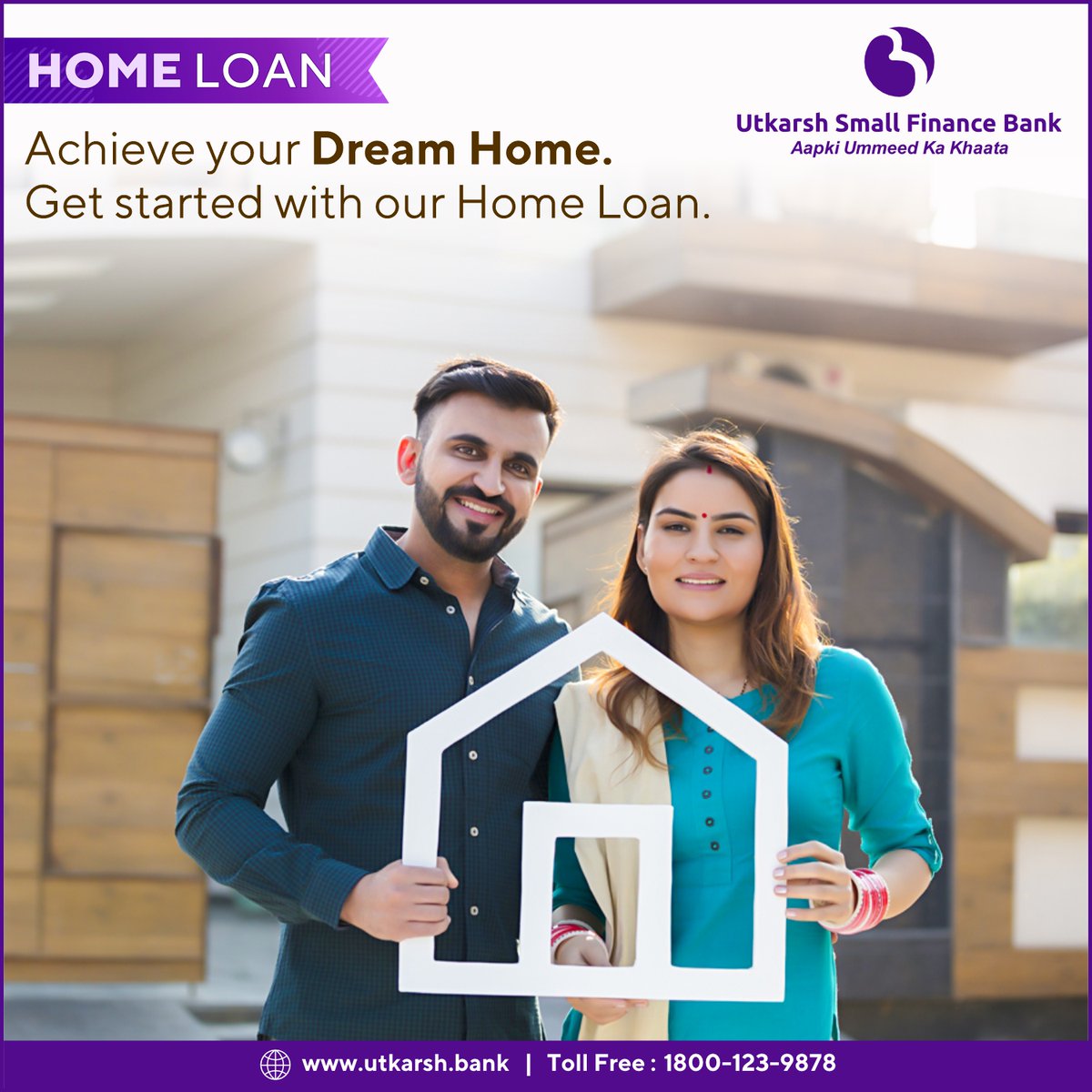 Bringing your dream home within reach. Our Home Loans offer the foundation for a life filled with comfort and joy. #HomeLoans #BFSI #Utkarshsmallfinancebank