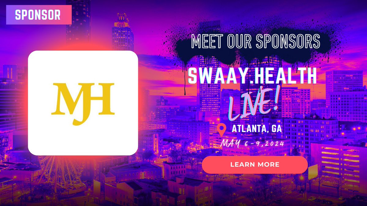 Thank you to MJH Life Sciences (@MJHLifeSciences) for becoming a Gold Sponsor of Swaay.Health Live 2024! Learn more about how they deliver trusted information across multichannel platforms here: mjhlifesciences.com #SwaayHealth