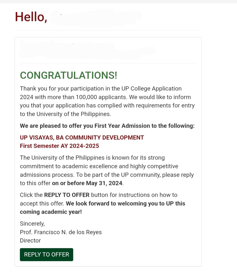 sana may qualifiers' appeal pa rin huhu, balak ko sana lumipat sa elbi if ever kasi mas malapit 😭 STILL VV GRATEFUL THOOO

anw, with that being said, im willing to cater upcat-related questions !! HEHEHE 💗

ps. sorry ito muna personality ko for a month XDDD