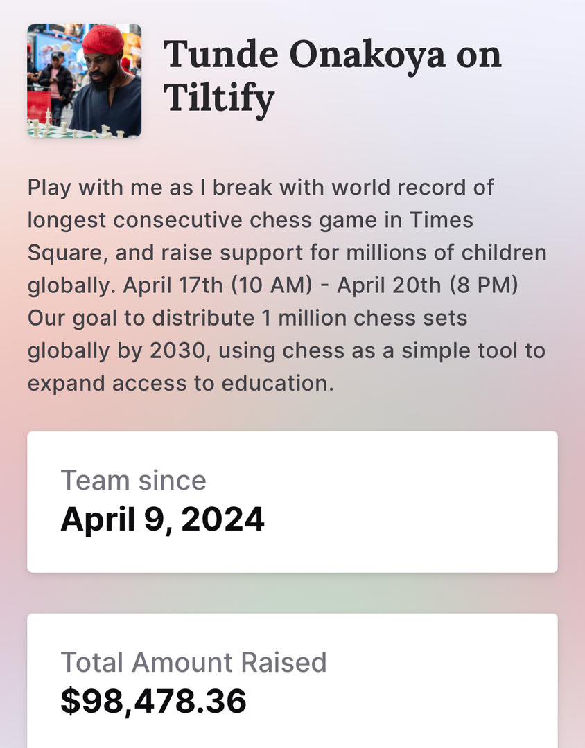 IamGeeworld's tweet image. WE HAVE DONE IT.

#LongestChessMarathon #58HoursComplete  #RecordBroken #NewRecordSet #ChessMarathonForChange